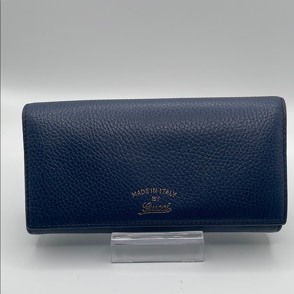 Gucci Dark Blue Leather Wallet
